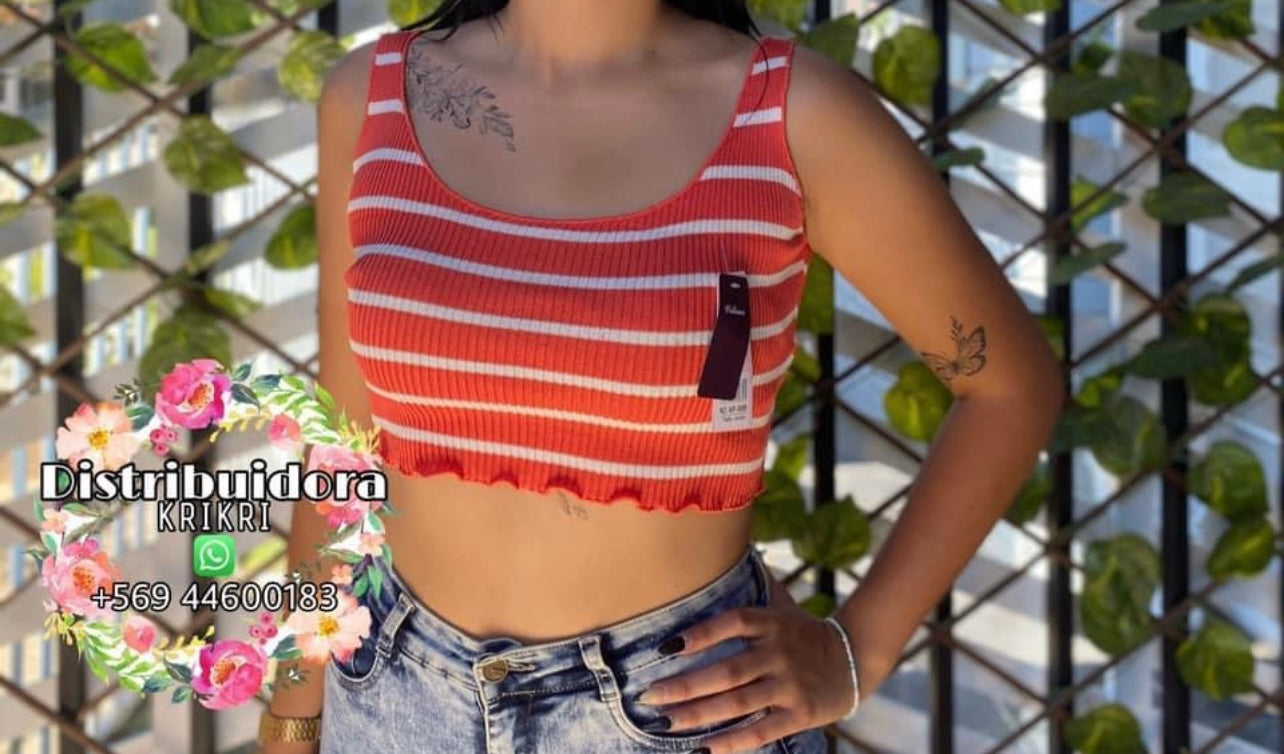 Crop Top Líneas